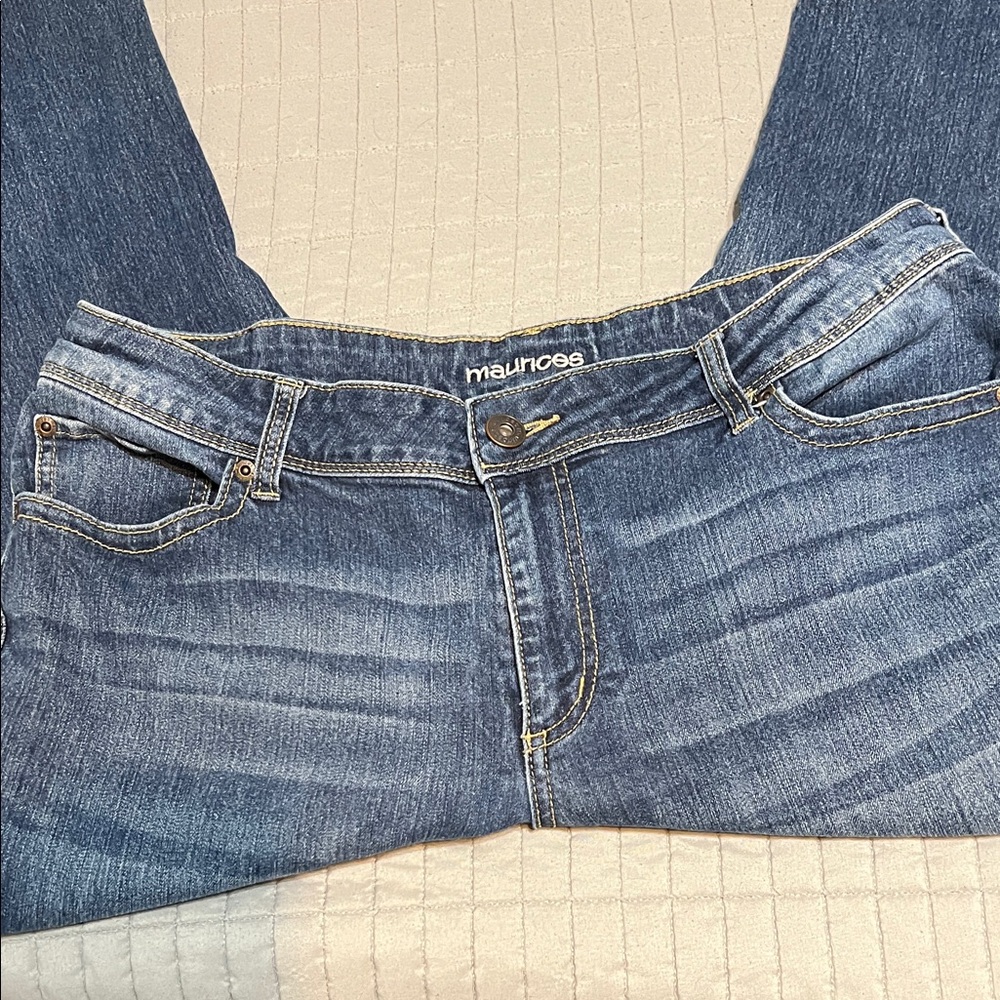Maurices Classic Straight Leg Blue Jeans